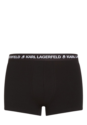Karl Lagerfeld logo-waistband boxers (pack of three) - Black