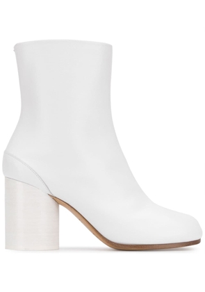 Maison Margiela Tabi 80mm leather ankle boots - White