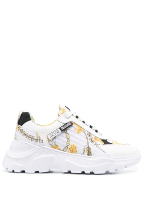 Versace Jeans Couture Speedtrack baroque-pattern print sneakers - White