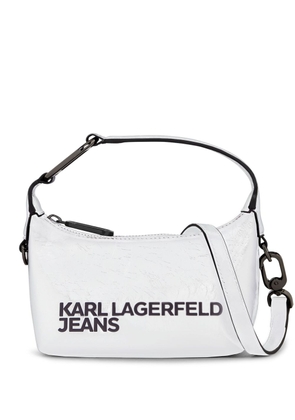Karl Lagerfeld Jeans Essential logo-print shoulder bag - White