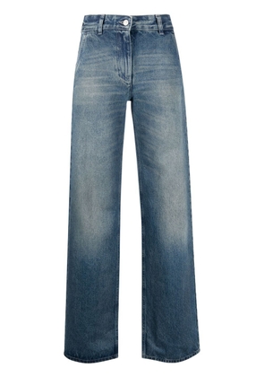 MM6 Maison Margiela distressed wide-leg jeans - Blue