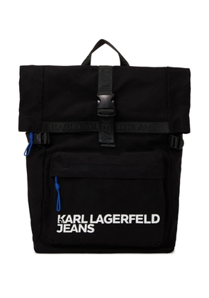 Karl Lagerfeld Jeans Utility roll-top backpack - Black