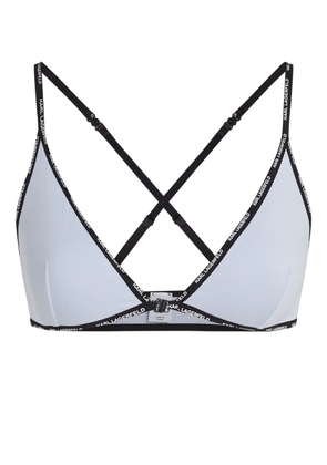 Karl Lagerfeld multiway-strap triangle bra - Blue