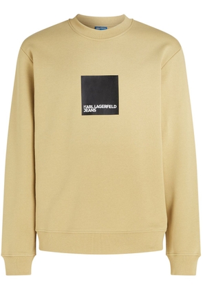 Karl Lagerfeld Jeans logo-print organic-cotton sweatshirt - Yellow