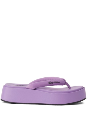 Karl Lagerfeld Puffa wedge sandals - Purple