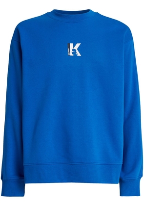 Karl Lagerfeld Jeans logo-print organic-cotton sweatshirt - Blue