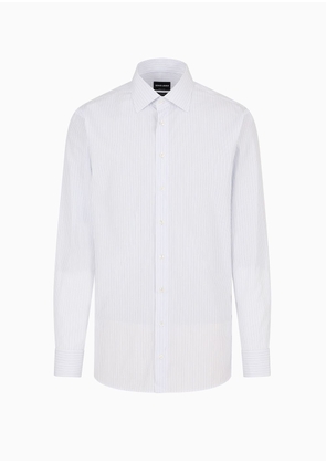 OFFICIAL STORE Regular-fit Shirt In Striped Cotton