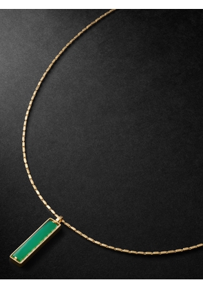 Suzanne Kalan - Gold, Chalcedony and Diamond Necklace - Men - Green