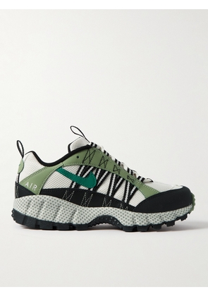 Nike - Air Humara QS Leather-Trimmed Mesh Sneakers - Men - Green - US 5