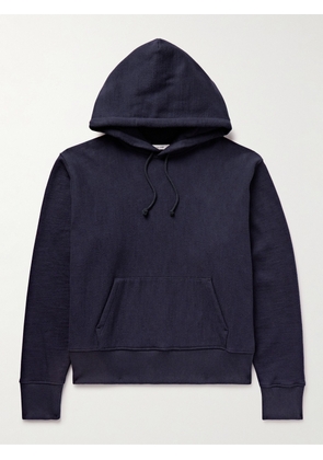 The Row - Naoki Brushed Cotton-Jersey Hoodie - Men - Blue - S