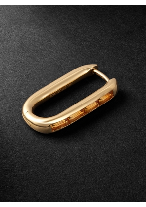 Foundrae - Gold Citrine Single Earring - Men - Gold