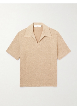 Séfr - Mate Cotton-Blend Bouclé Polo Shirt - Men - Neutrals - S