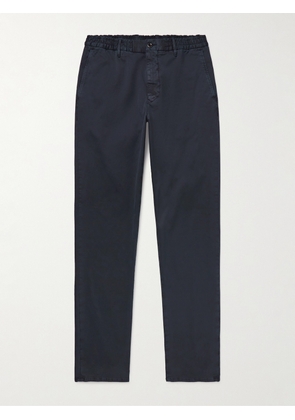 Incotex - Slim-Fit Cotton-Blend Gabardine Trousers - Men - Blue - UK/US 29