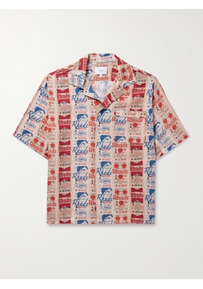 Rhude - Voyage Camp-Collar Printed Silk-Twill Shirt - Men - Multi - S