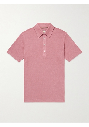 Paul Smith - Linen Polo Shirt - Men - Pink - S