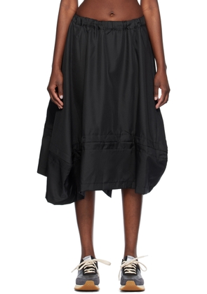 Comme des Garçons Comme des Garçons Black Pleated Midi Skirt