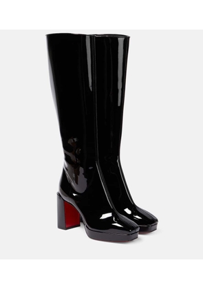 Christian Louboutin Alleo 90 patent leather knee-high boots