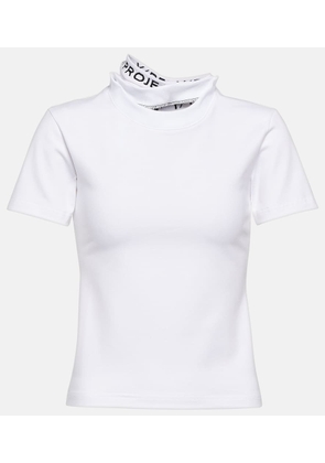Y/Project Logo cotton-blend jersey T-shirt