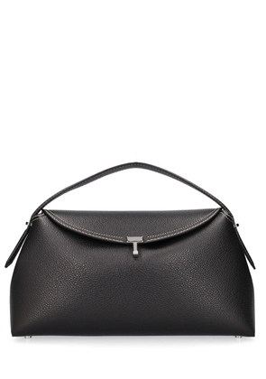 T-lock Pebble Leather Top Handle Bag