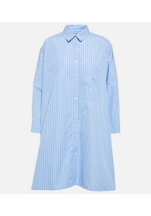Jil Sander Striped cotton poplin shirt