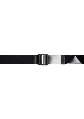 132 5. ISSEY MIYAKE Black & Silver Standard Reversible Belt