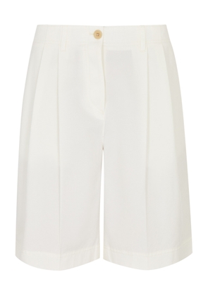 Totême Twill Shorts - White - 40 (UK12 / M)