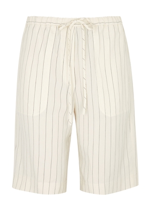 Totême Pinstriped Shorts - Cream - 38 (UK10 / S)