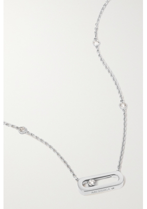 Messika - Move Uno 18-karat White Gold Diamond Necklace - One size