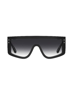 Isabel Marant Flat Top Sunglasses in Black.