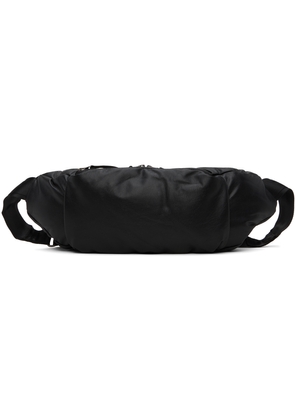 ATTACHMENT Black Synthetic Leather Waist Bag