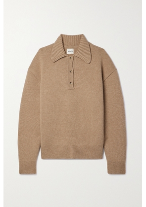 KHAITE - Bristol Cashmere-blend Sweater - Brown - x small,small,medium,large,x large