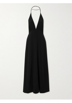 TOTEME - Gathered Silk Halterneck Maxi Dress - Black - DK32,DK34,DK36,DK38,DK40,DK42
