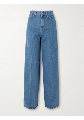 TOTEME - High-rise Wide-leg Organic Jeans - Blue - 23,24,25,26,27,28,29,30,31,32