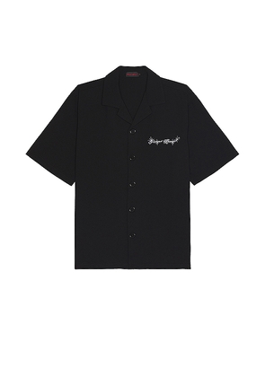 Funeral Apparel Star Button Up Shirt in Black. Size S, XL/1X.