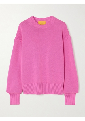 Guest In Residence - Breezy Cotton Sweater - Pink - x small,small,medium,large,x large