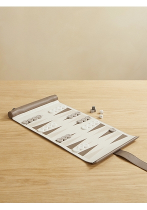 Brunello Cucinelli - Leather And Krion® Portable Backgammon Set - Multi - One size