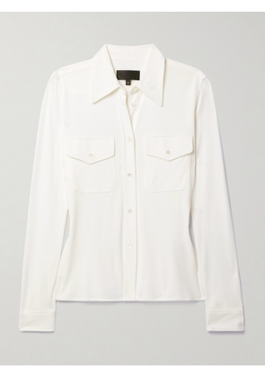 Nili Lotan - Aveline Jersey Shirt - Ivory - x small,small,medium,large