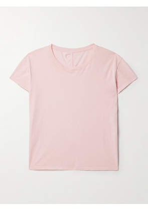 The Row - Tori Cotton-jersey T-shirt - Pink - x small,small,medium,large,x large