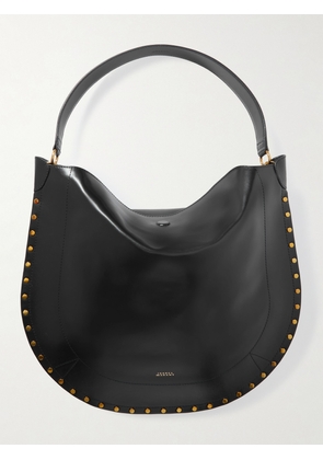 Isabel Marant - Oskan Studded Leather Shoulder Bag - Black - One size