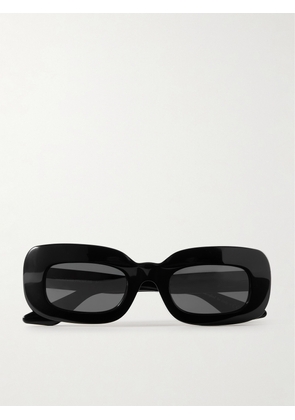 Oliver Peoples - + Khaite 1966c Oversized Rectangular-frame Acetate Sunglasses - Black - One size