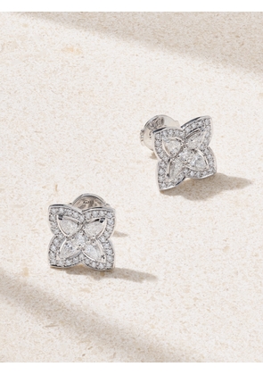 De Beers Jewellers - Enchanted Lotus 18-karat White Gold Diamond Earrings - One size