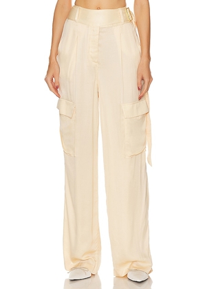 L'Academie Mel Belted Pant in Nude. Size L, S, XS, XXS.