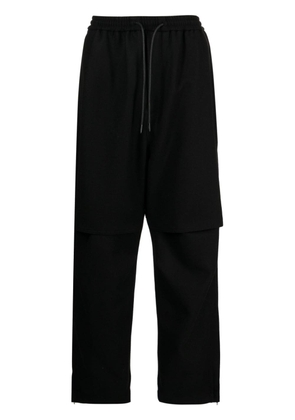 Juun.J wide-leg wool trousers - Black