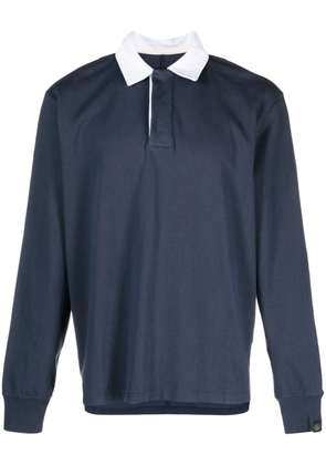 rag & bone Garment Dye Rugby polo shirt - Blue