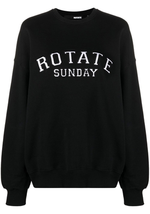 ROTATE appliqué-logo sweatshirt - Black