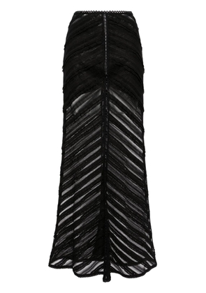 Charo Ruiz Ibiza Oumary lace maxi skirt - Black