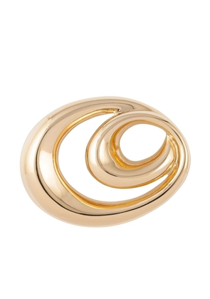 Givenchy Pre-Owned 1980s oval sculpted brooch - Gold