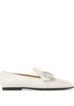 Jimmy Choo Mani buckle-detail loafers - White