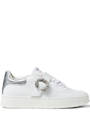 Jimmy Choo Osaka low-top leather sneakers - White