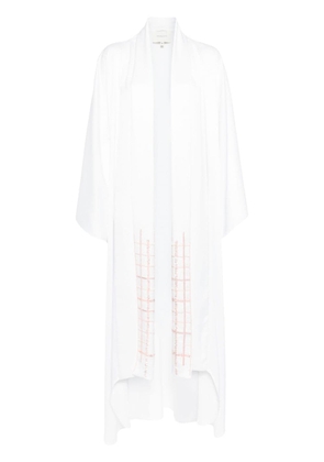 SHATHA ESSA sequin-embellished layered maxi dress - White